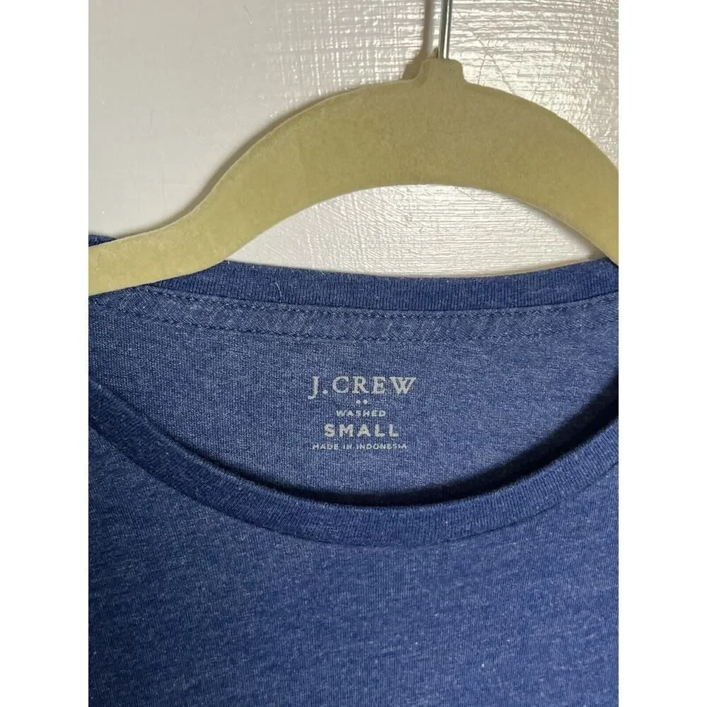 J.Crew Men's T-Shirt Crew Short Sleeve Heathered Washed 53602 Tagless Casual S